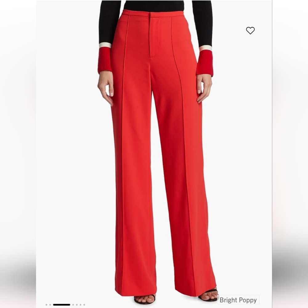 ALICE & OLIVIA high waisted wide leg pant - size 8 - Picture 2 of 15
